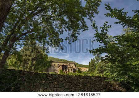 Monastery Of Yuste Courtyard In Province Of Caceres