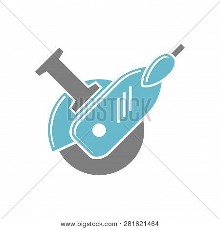 Tool Angle Grinder Icon On White Background For Graphic And Web Design, Modern Simple Vector Sign. I