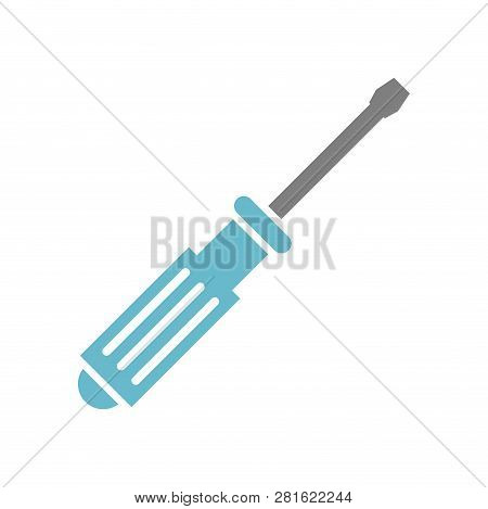 Tool Screwdriver Icon On White Background For Graphic And Web Design, Modern Simple Vector Sign. Int
