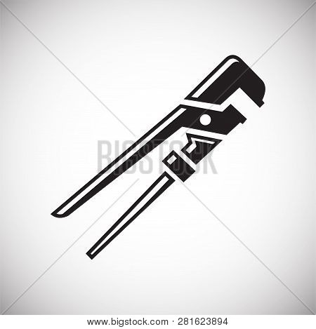 Tool Wrench Icon On White Background For Graphic And Web Design, Modern Simple Vector Sign. Internet