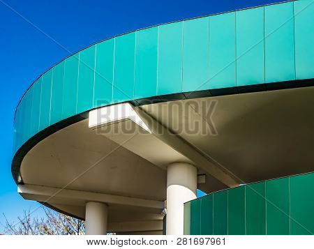 Lexicon Carpark Bracknell, Berkshire, England - November 13 2018: Modern Carpark Building With Diffe