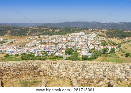 Charming Aljezur With The Moorish Castle In Foreground, Portugal