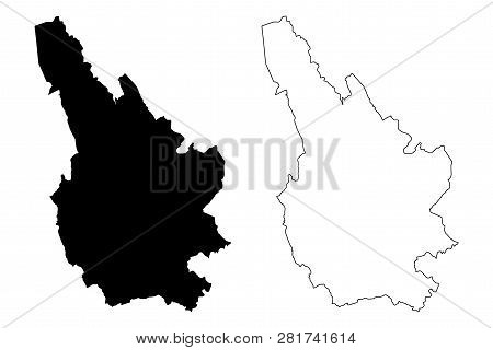 Caerphilly (united Kingdom, Wales, Cymru, Principal Areas Of Wales) Map Vector Illustration, Scribbl