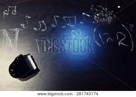 Black Piano Chalk Board Formula Studio Quality Light