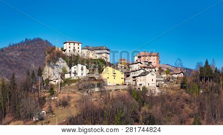 Village Of Pizzino In Taleggio Valley Near Brembana Valley Bergamo