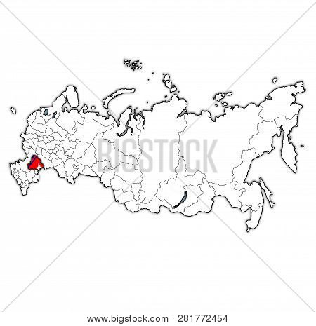 Volgograd Oblast On Administration Map Of Russia