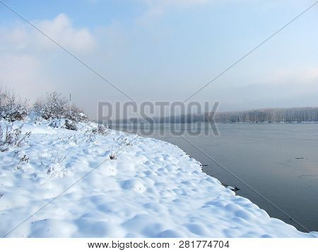 River Danube Environment In Futog In Serbia