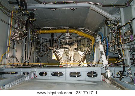 The Inner Space Of The Compartment For Landing Gear