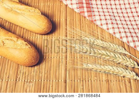 Bakery Food On Wood Table