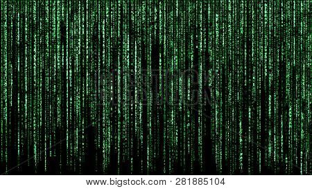 Digital Drawn Sketch Photo Sketch Network Green Binary Matrix