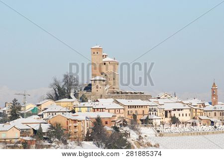 View Of The Castle Of Serralunga Of Alba, Piedmont - Italy