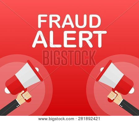 Fraud Alert. Security Audit, Virus Scanning, Cleaning, Eliminating Malware, Ransomware. Vector Stock