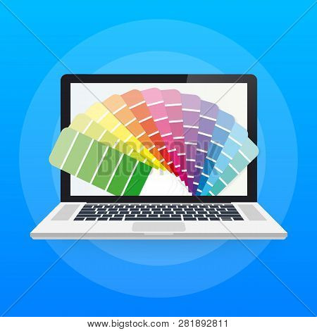 Web Design Illustration. Concept Of Creating Websites, Designed Banners For Ui, Ux Design And Web De