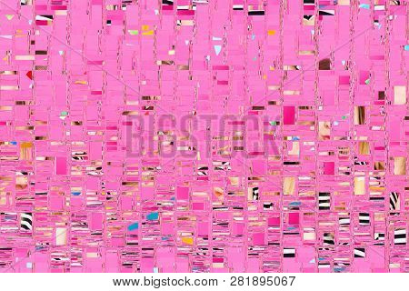 Abstract Background Collage Distorted Mosaic Glitch Design