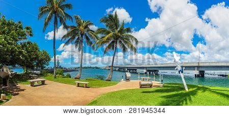 Uss Bowfin Submarine And Ford Island Bridge