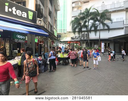Busy shoppers in the streets of Singapore, Clementi Singapore February 1st 2019