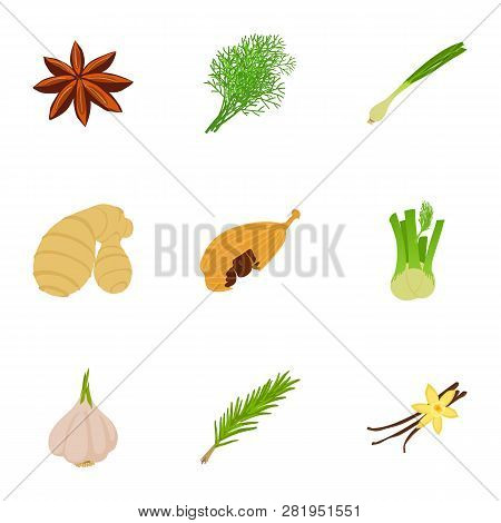 Greenfinch Icons Set. Cartoon Set Of 9 Greenfinch Icons For Web Isolated On White Background