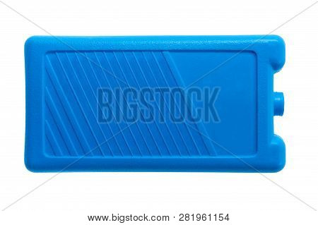 Cold Storage Ice Plate For The Cooler Bag Isolated On White