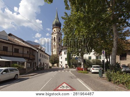 San Paolo, Italy On September 16. Street View From The Center Of The Village On September 16, 2018 I