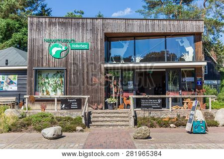 Holterberg, Netherlands - June 28, 2018: Museum In National Park Sallandse Heuvelrug In The Netherla