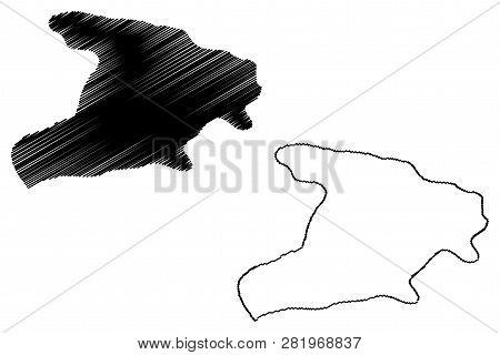 Alborz Province (provinces Of Iran, Islamic Republic Of Iran, Persia) Map Vector Illustration, Scrib