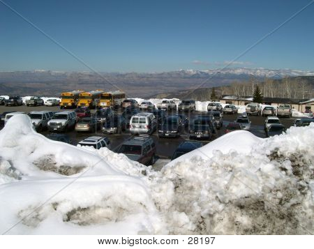 Parking Lot At Powderhorn