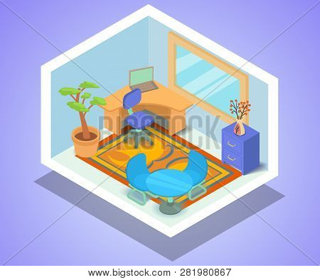 Agency Concept Banner. Isometric Banner Of Agency Vector Concept For Web, Giftcard And Postcard