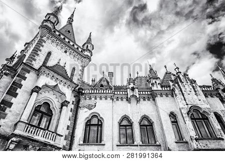 Detail Of Jakab's Palace In Kosice City, Colorless