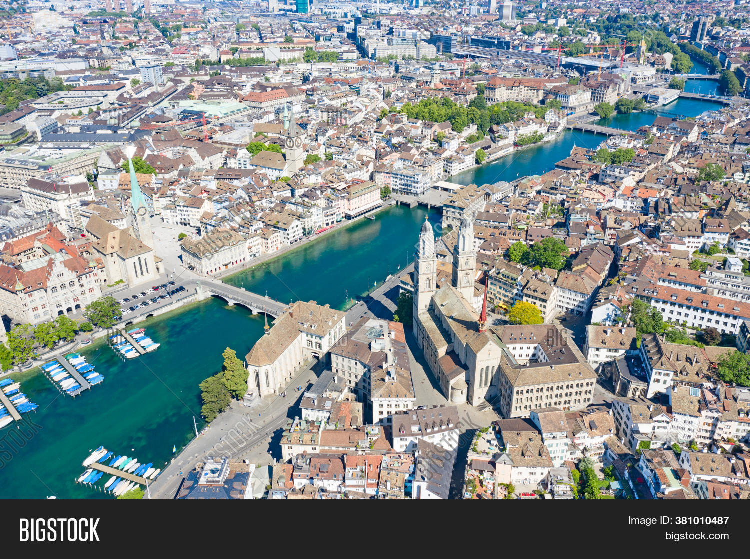 Aerial View Limmat Image & Photo (Free Trial) | Bigstock