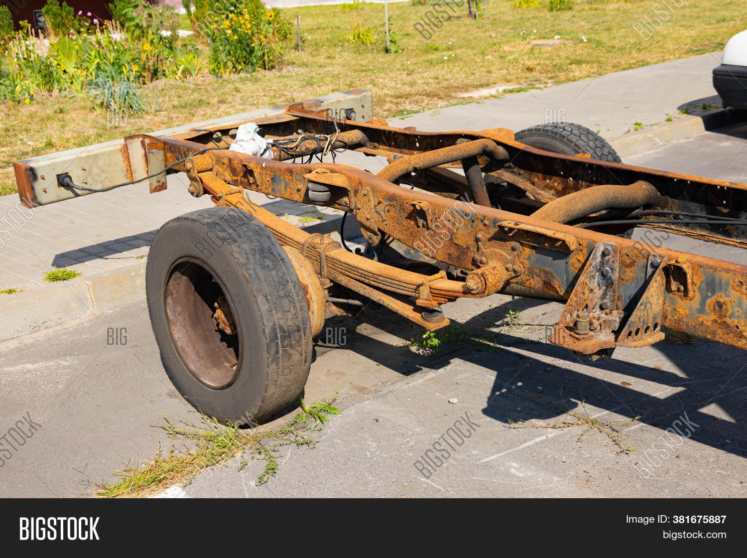 Old Rusty Car Frame, Image & Photo (Free Trial) Bigstock