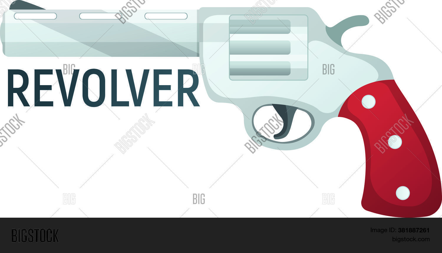 Revolver Pistol Icon Vector & Photo (Free Trial) | Bigstock
