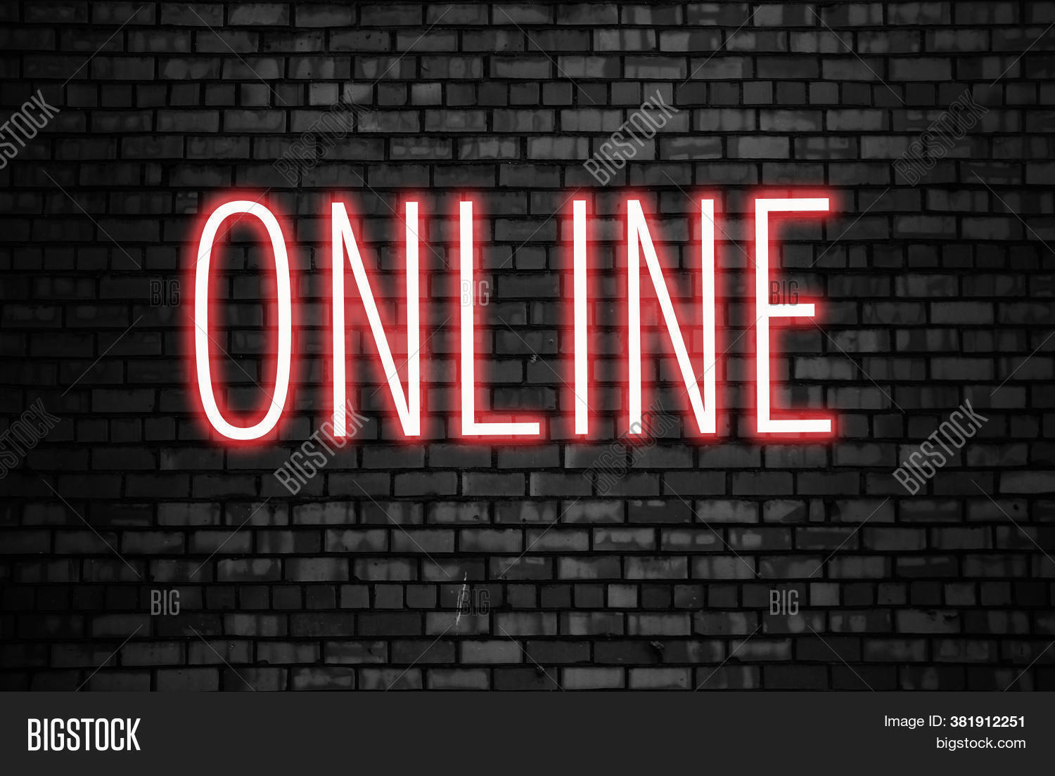 Online Neon Sign On Image & Photo (Free Trial) Bigstock