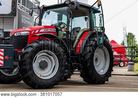 Kyiv, Ukraine - August 12, 2020: Exhibits International Agro-industrial Exhibition 