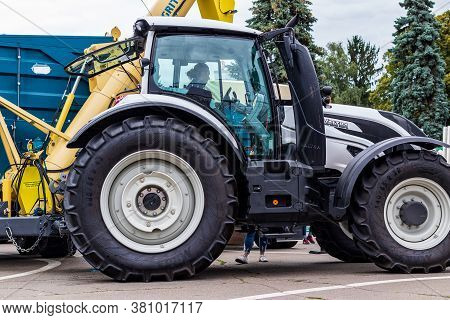 Kyiv, Ukraine - August 12, 2020: Exhibits International Agro-industrial Exhibition 