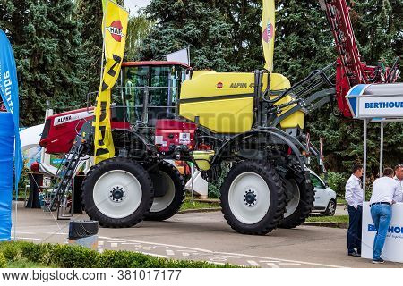 Kyiv, Ukraine - August 12, 2020: Exhibits International Agro-industrial Exhibition 