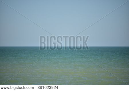 Calm Sea With Nice Blue Sky. Sea Calm Sky.