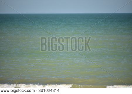 Calm Sea With Nice Blue Sky. Sea Calm Sky.