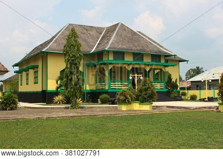 Sambaliung Palace In Berau District, East Kalimantan Province. It Is The Reminiscence Of The Tanjung