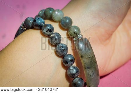 Labradorite Beaded Bracelet