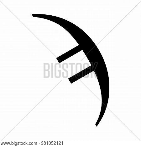 Lowercase Sampi Greek Sign On White Background