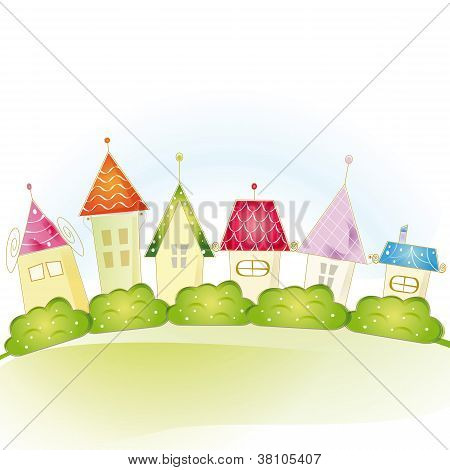 Schattige huizen