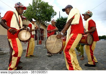 Itaju Do Colonia, Bahia / Brazil - January 16, 2012: Members Of A Band Of Pifanos Are Seen During A 