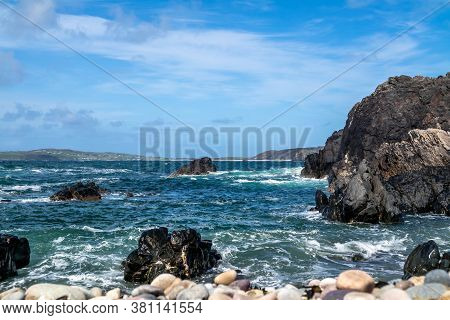The Beautiful Coast Next To Carrickabraghy Castle - Isle Of Doagh, Inishowen, County Donegal - Irela