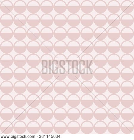 Vector Dusty Pink Dotted Graphic Seamless Pattern