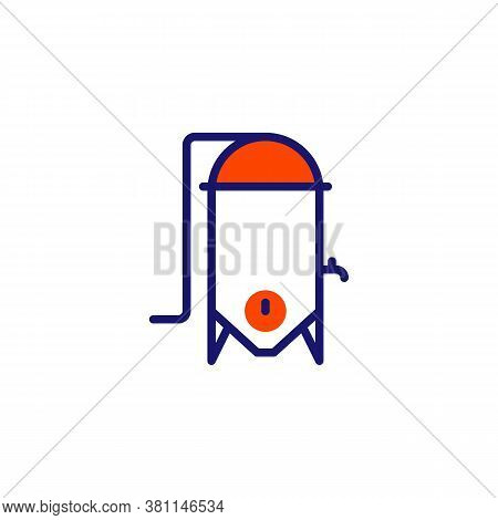 Wine Fermentation Line Icon. Linear Style Sign For Mobile Concept And Web Design. Wine Making Outlin