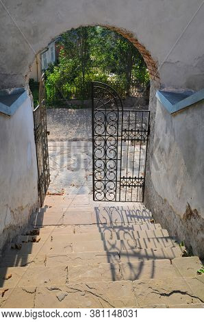 Staircase And Gate Of Sanctuary Of Visitation Of The Blessed Virgin Mary. Bilshivtsi, Ivano-frankivs