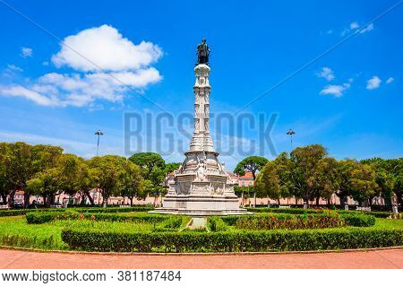 Afonso De Albuquerque Square Is A Public Square In The Belem District Of Lisbon City In Portugal