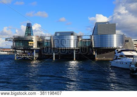 Stavanger, Norway - July 20, 2020: Norwegian Petroleum Museum In Stavanger, Norway. Stavanger Is The