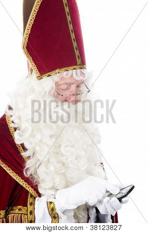 Sinterklaas z telefonu komórkowego