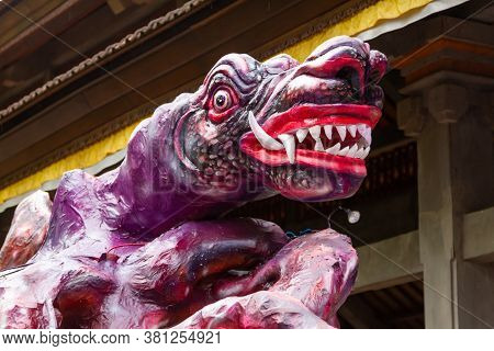 Ubud, Bali - March 04, 2011: Ogoh-ogoh Statues At The Ngrupuk Parade In Bali Island In Indonesia